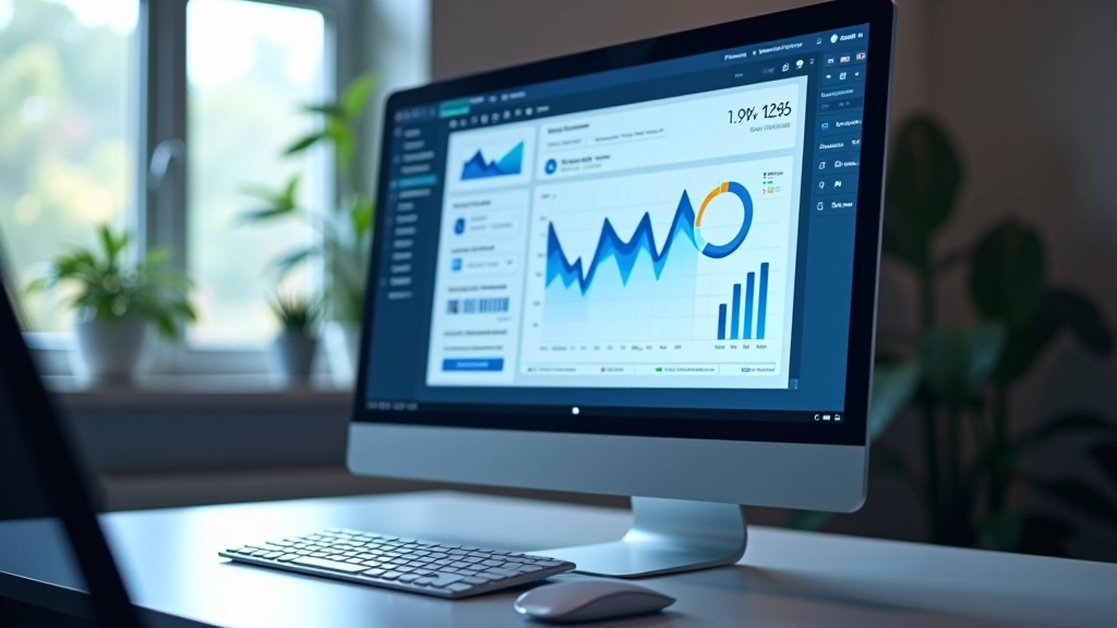 Analytics dashboard displayed on computer screen with performance metrics and player data graphs
